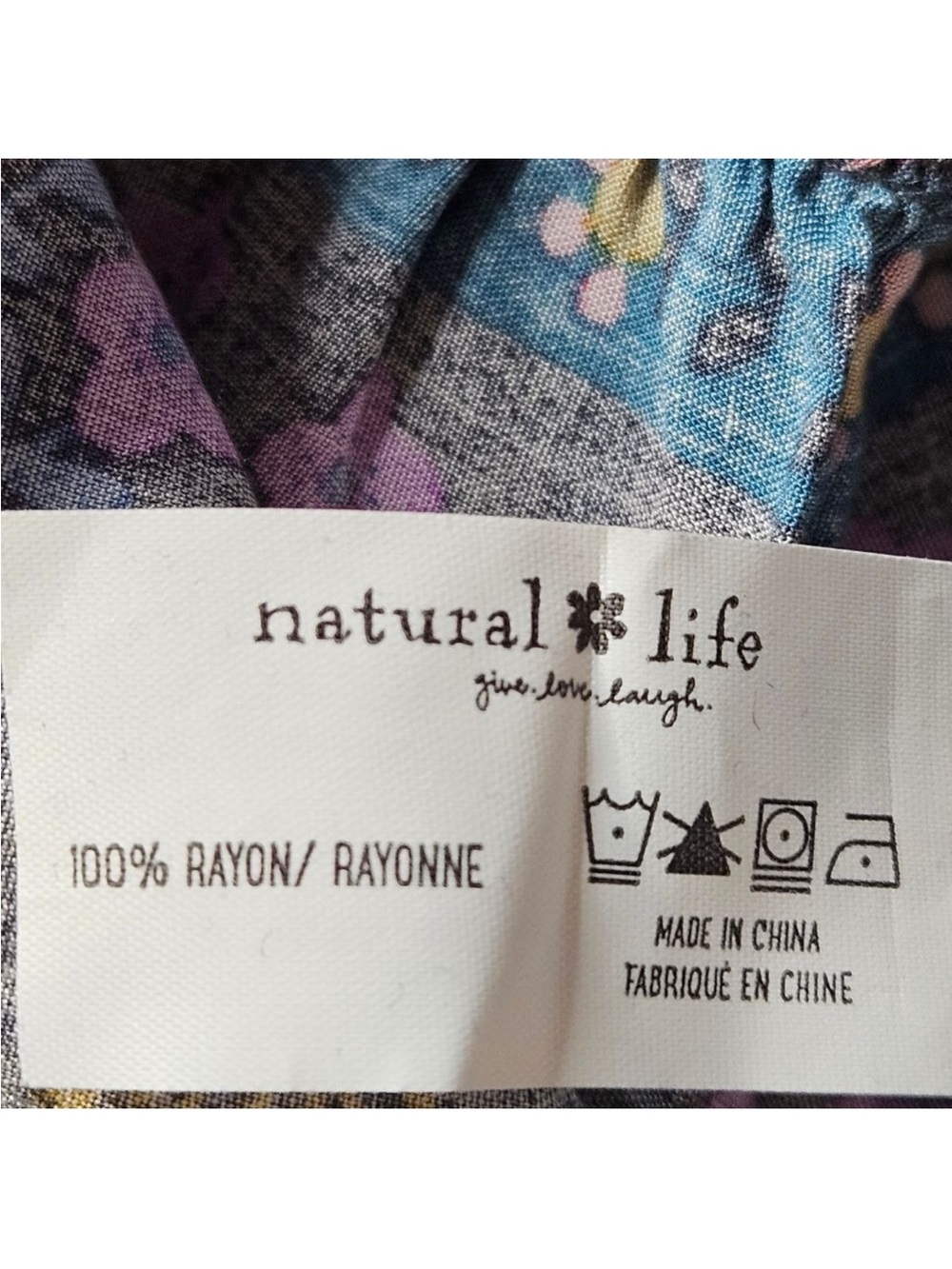 Natural Life Rebecca Tiered Boho Mixed Floral Print Short Sleeve Maxi Dress• XL - Picture 10 of 10